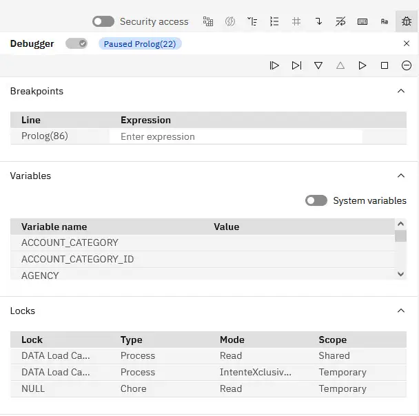 IBM Planning Analytics Workspace Debugger